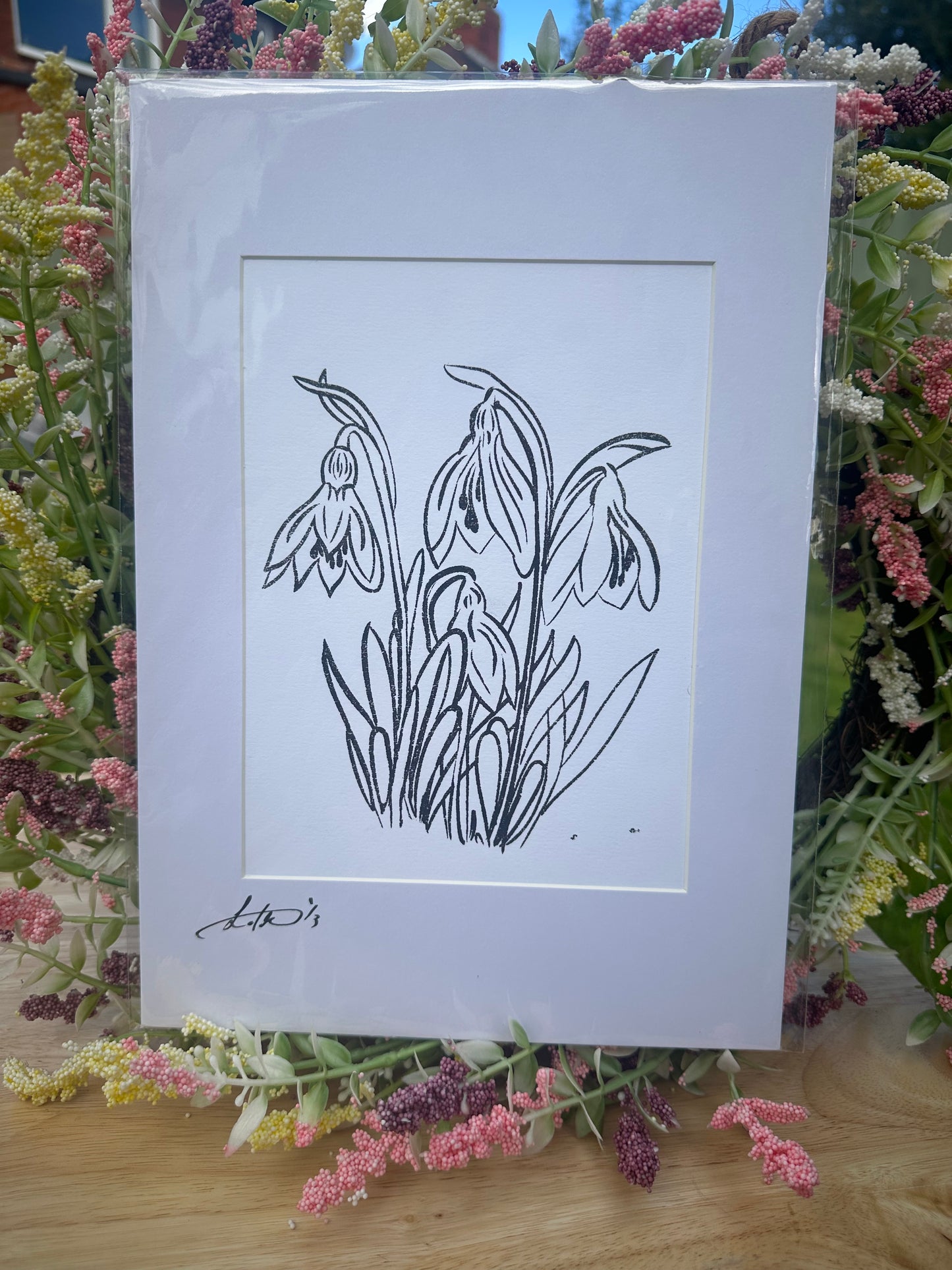 Snowdrops Screenprint (1/3)