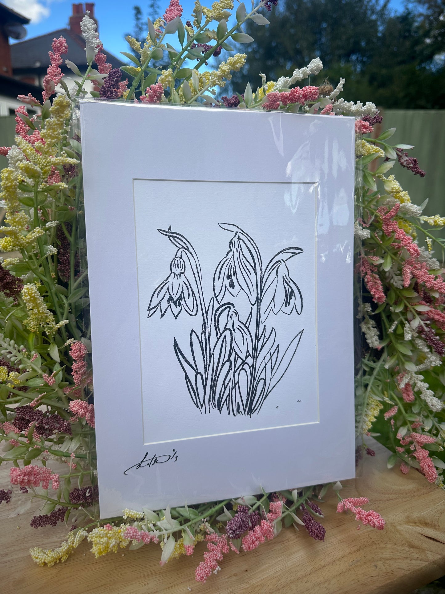 Snowdrops Screenprint (1/3)