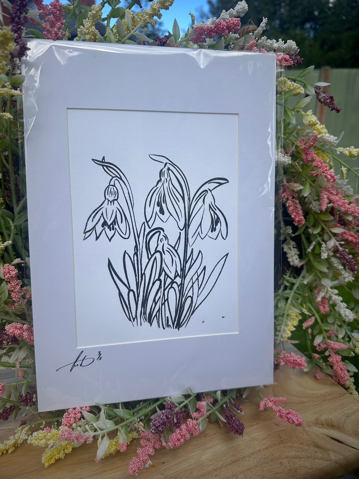 Snowdrops Screenprint (1/3)