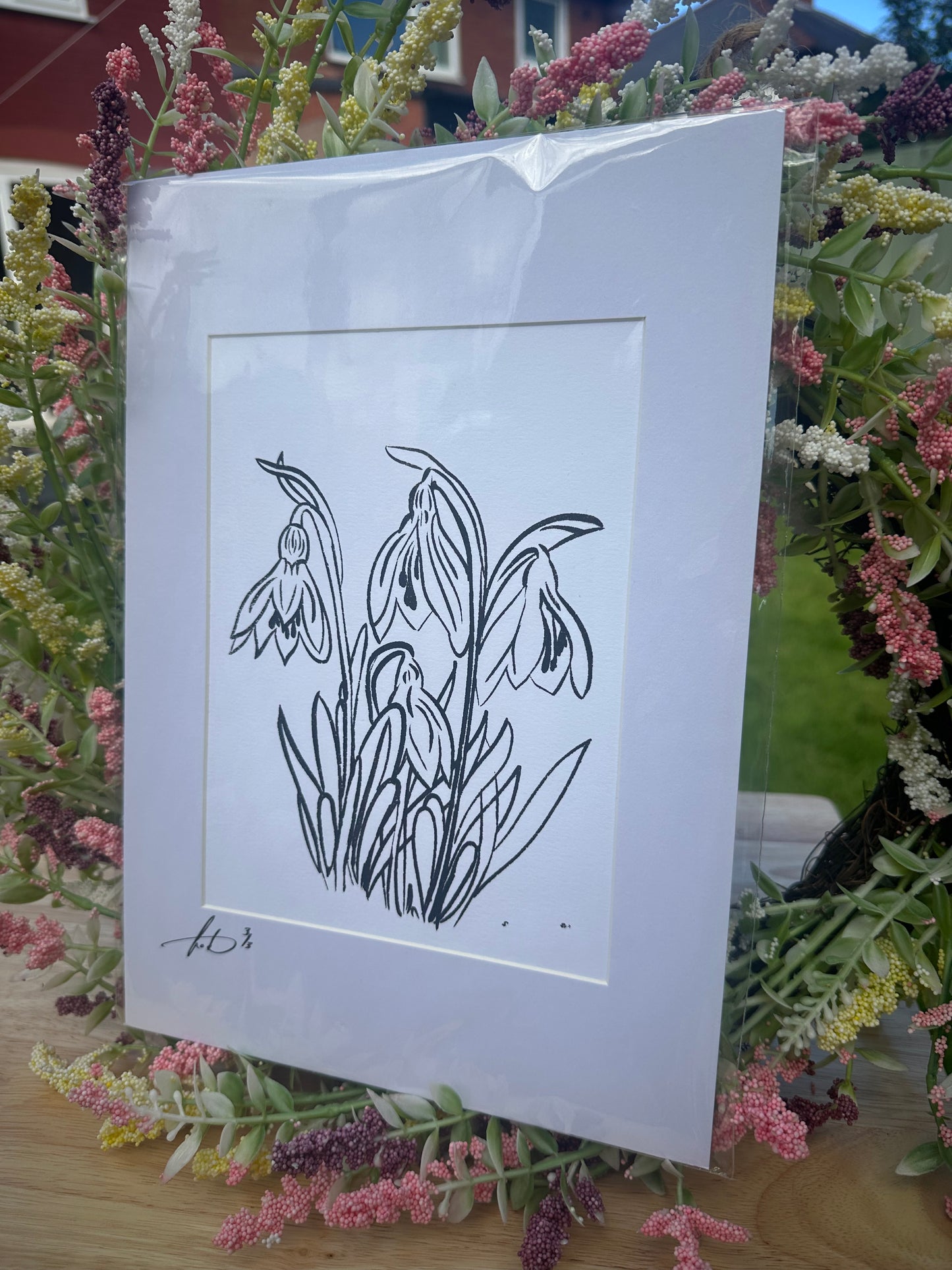 Snowdrops Screenprint (1/3)