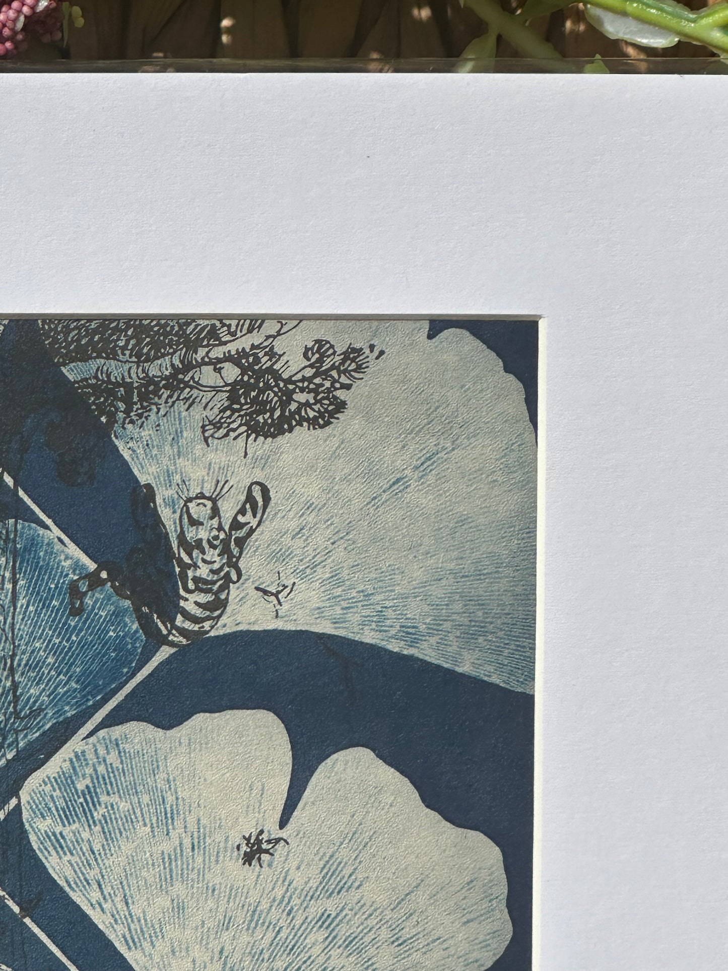 Original Cyanotype Print on Book Paper