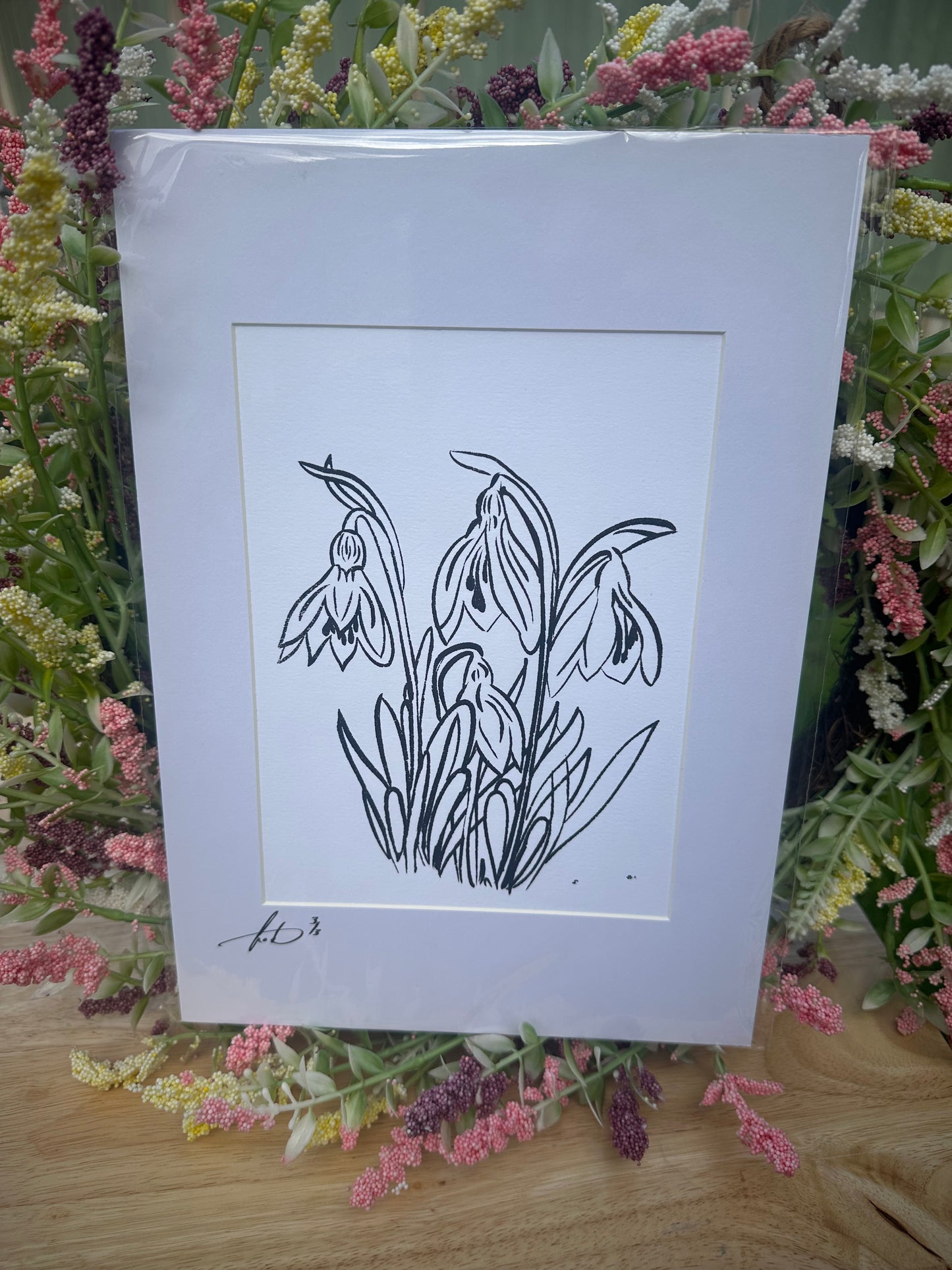 Snowdrops Screenprint (1/3)