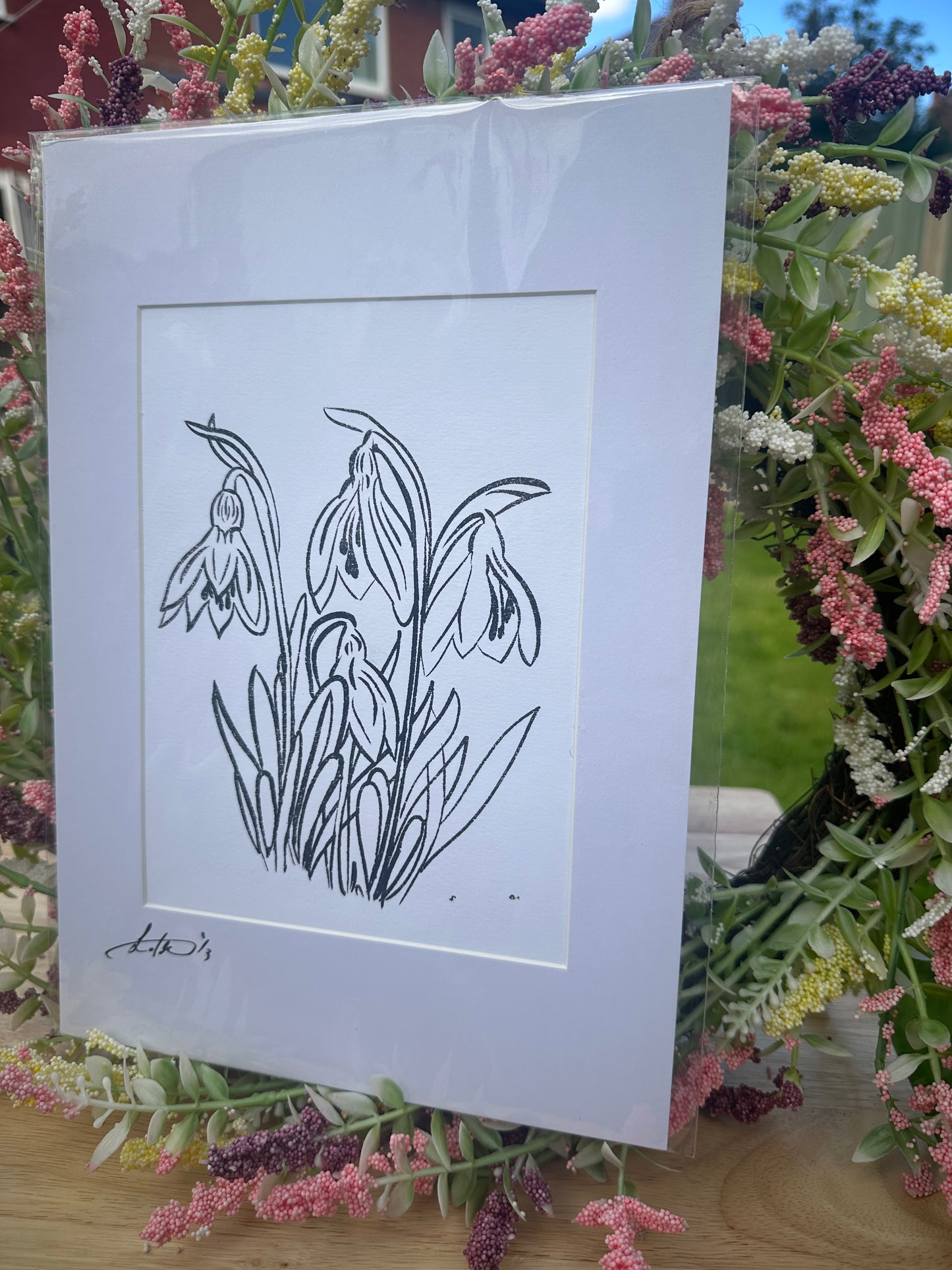 Snowdrops Screenprint (1/3)