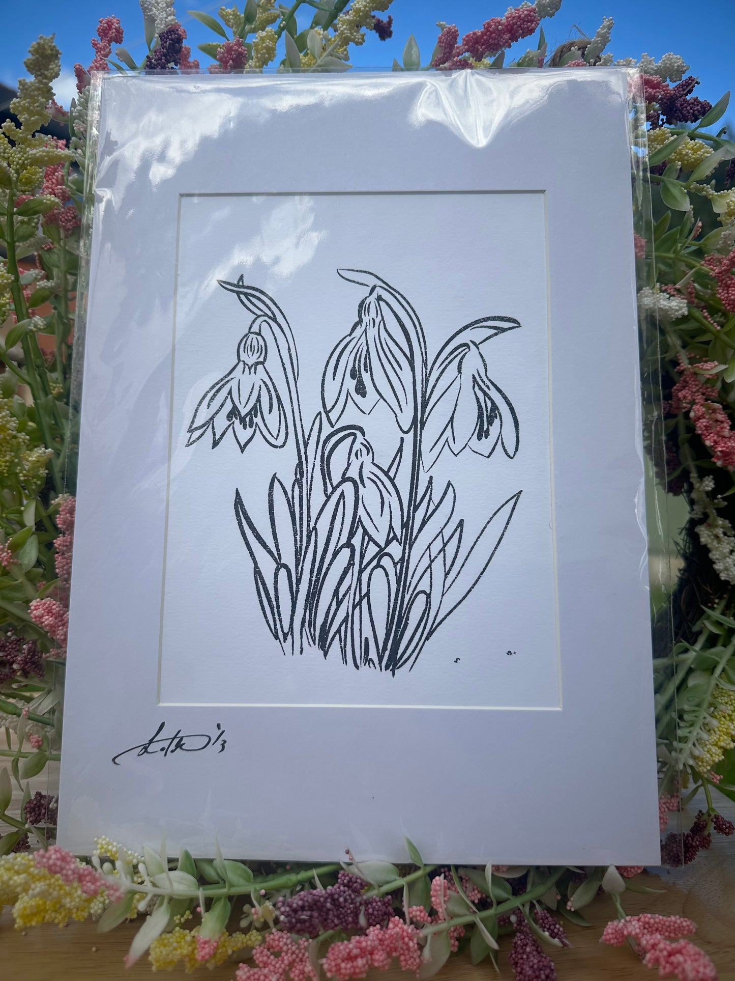 Snowdrops Screenprint (1/3)