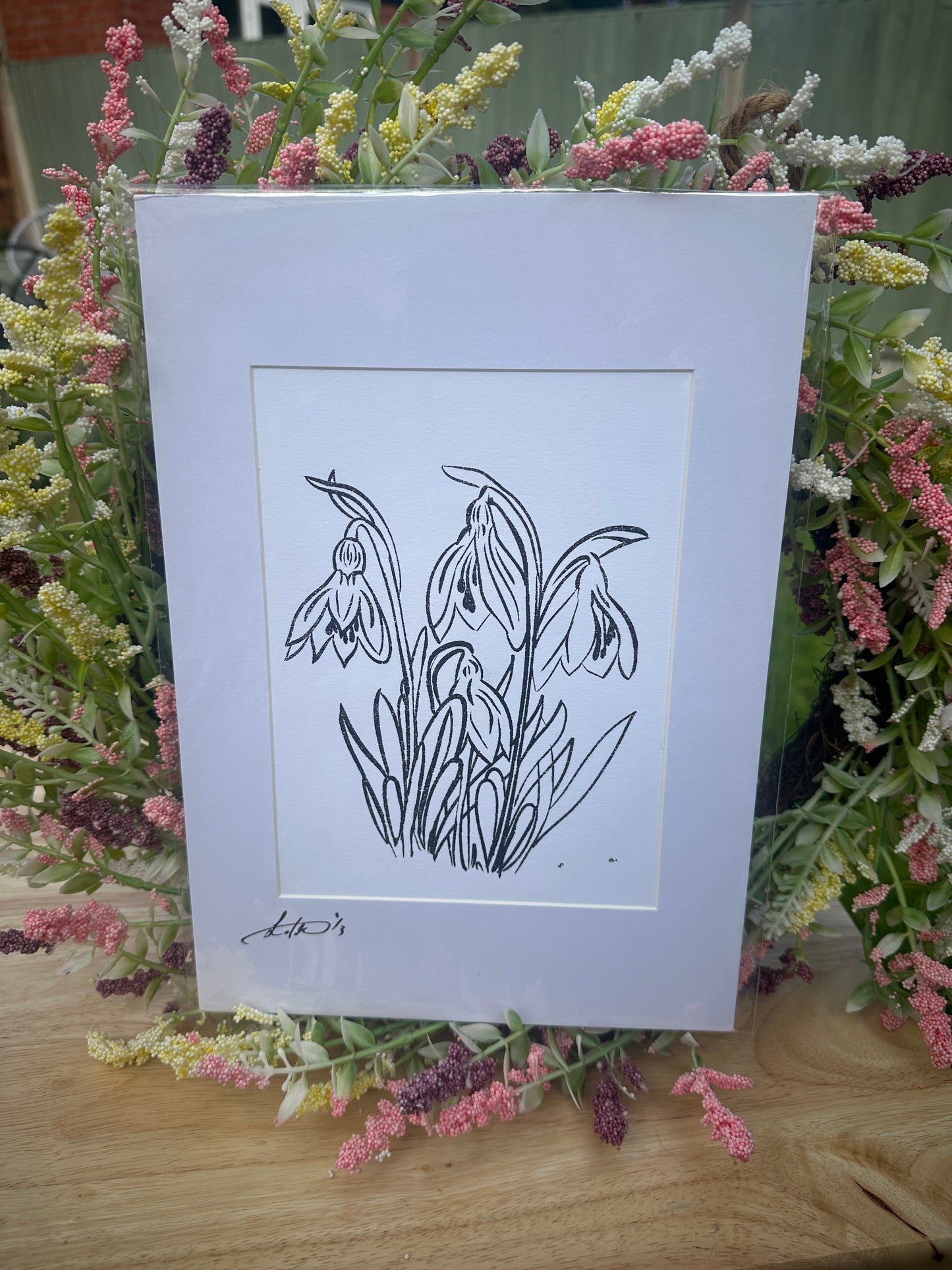 Snowdrops Screenprint (1/3)