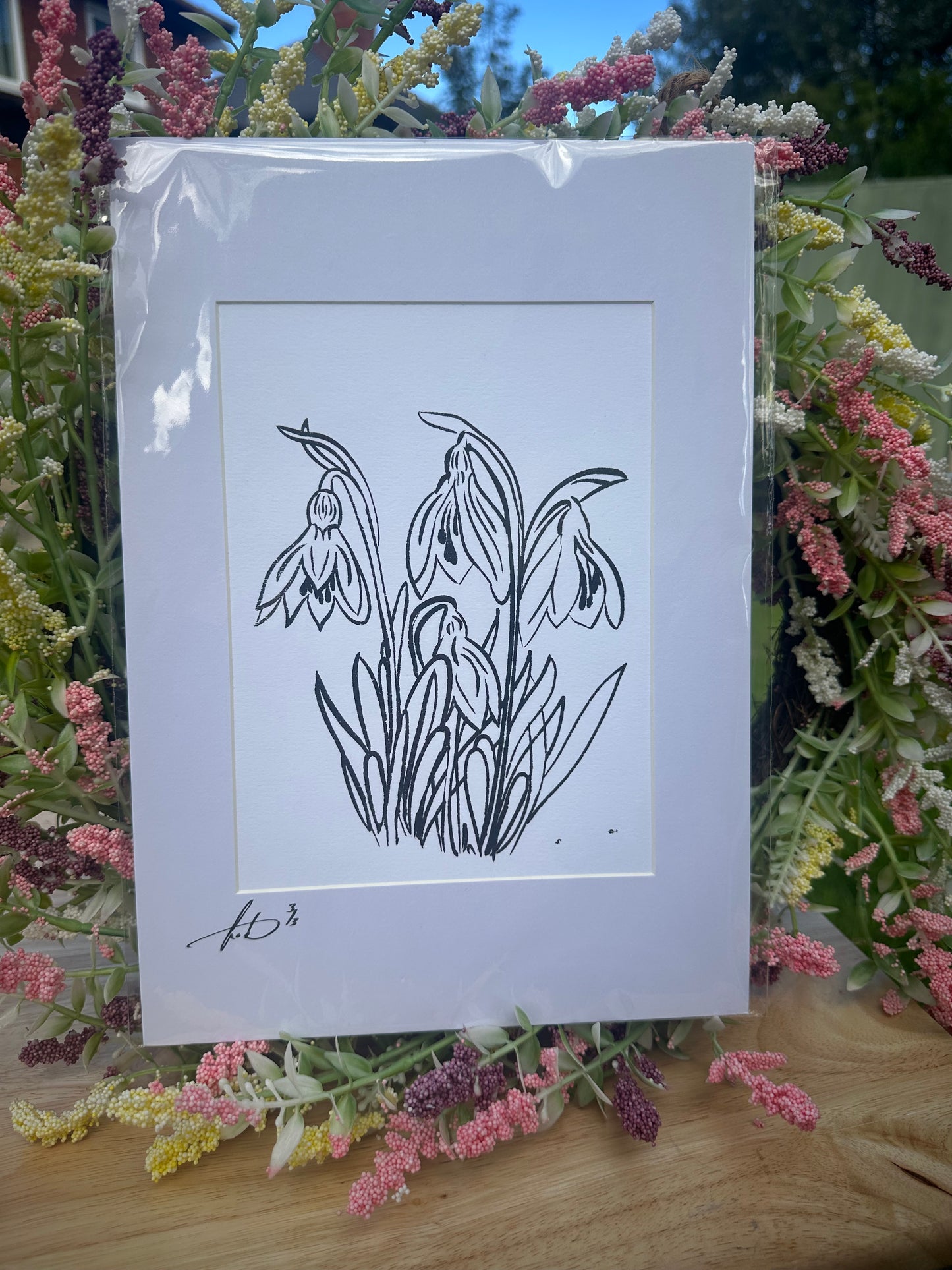 Snowdrops Screenprint (1/3)