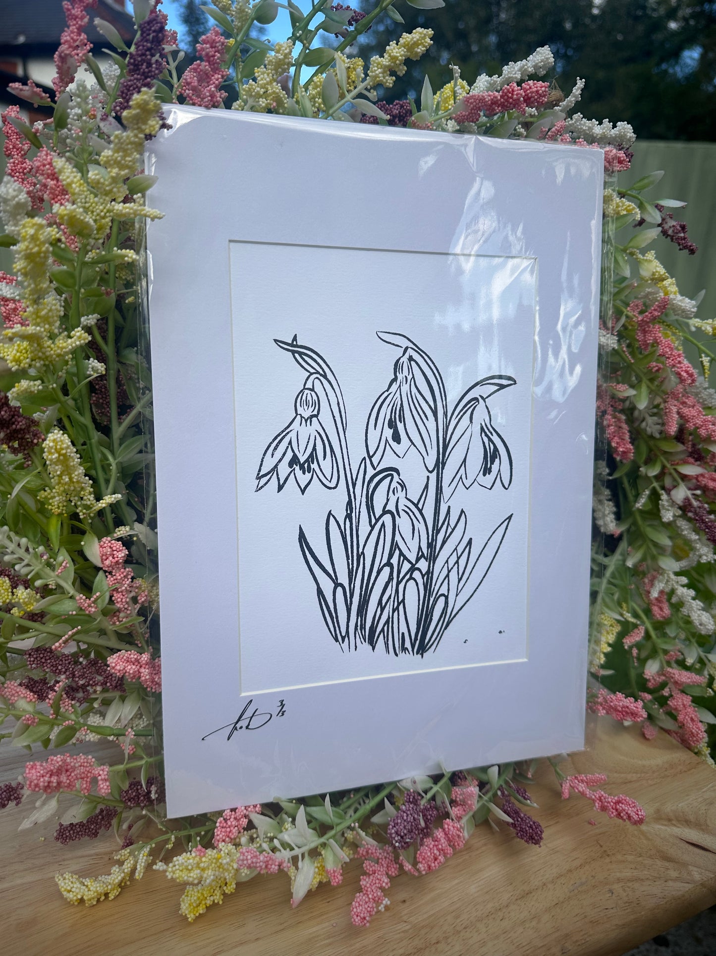 Snowdrops Screenprint (1/3)
