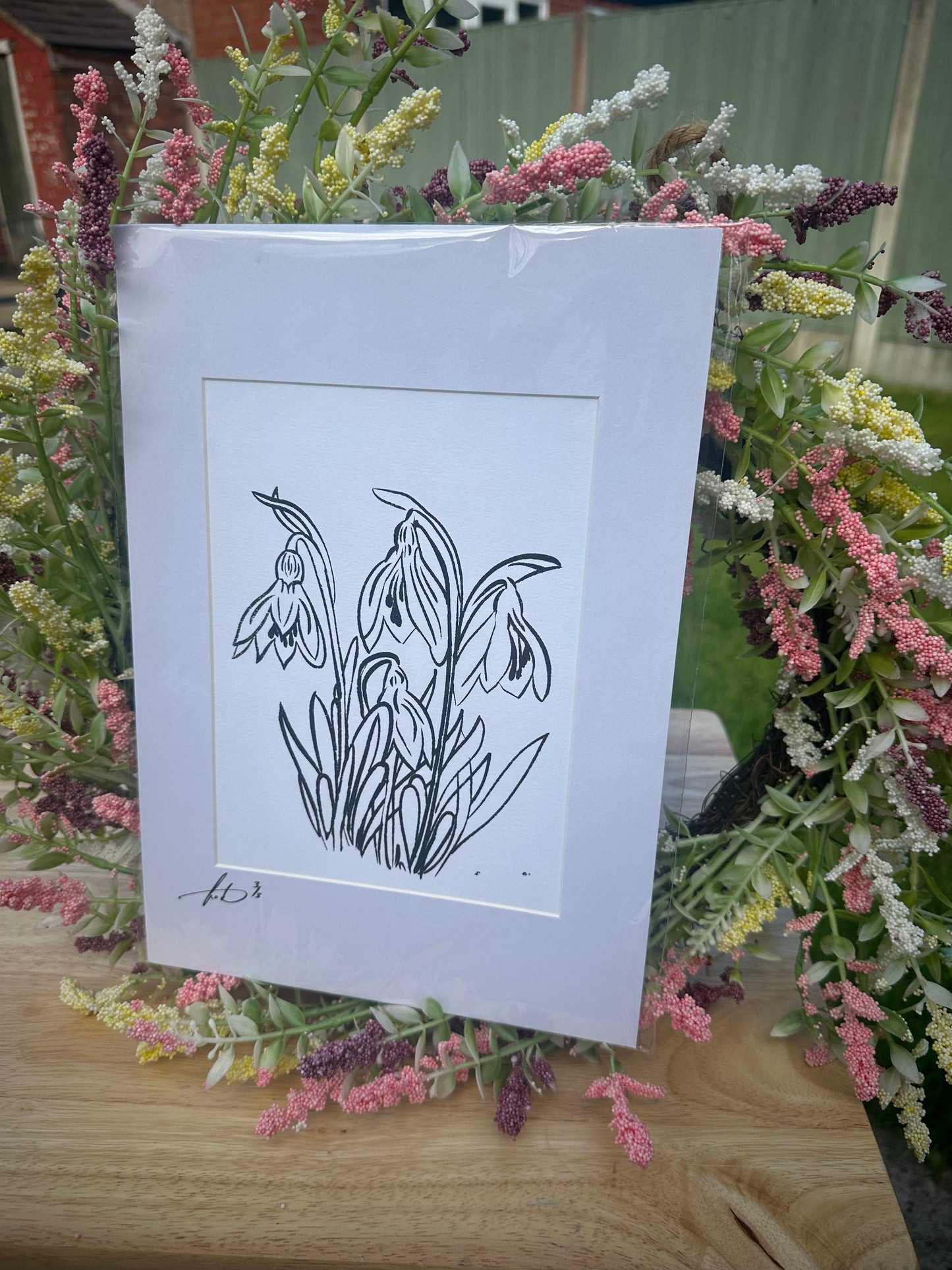 Snowdrops Screenprint (1/3)