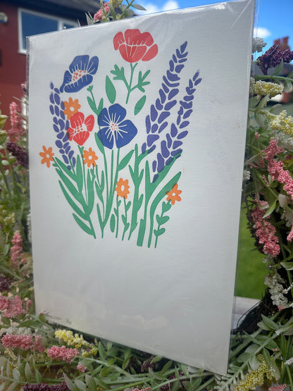Misprint Wildflower Screenprint
