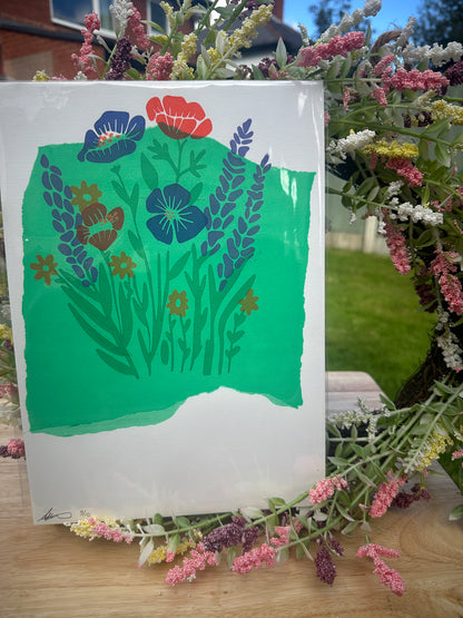 Misprint Colour Block Screenprint