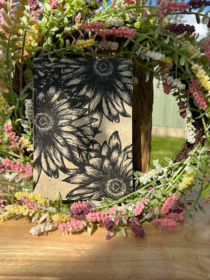 Handmade Sunflower Journals