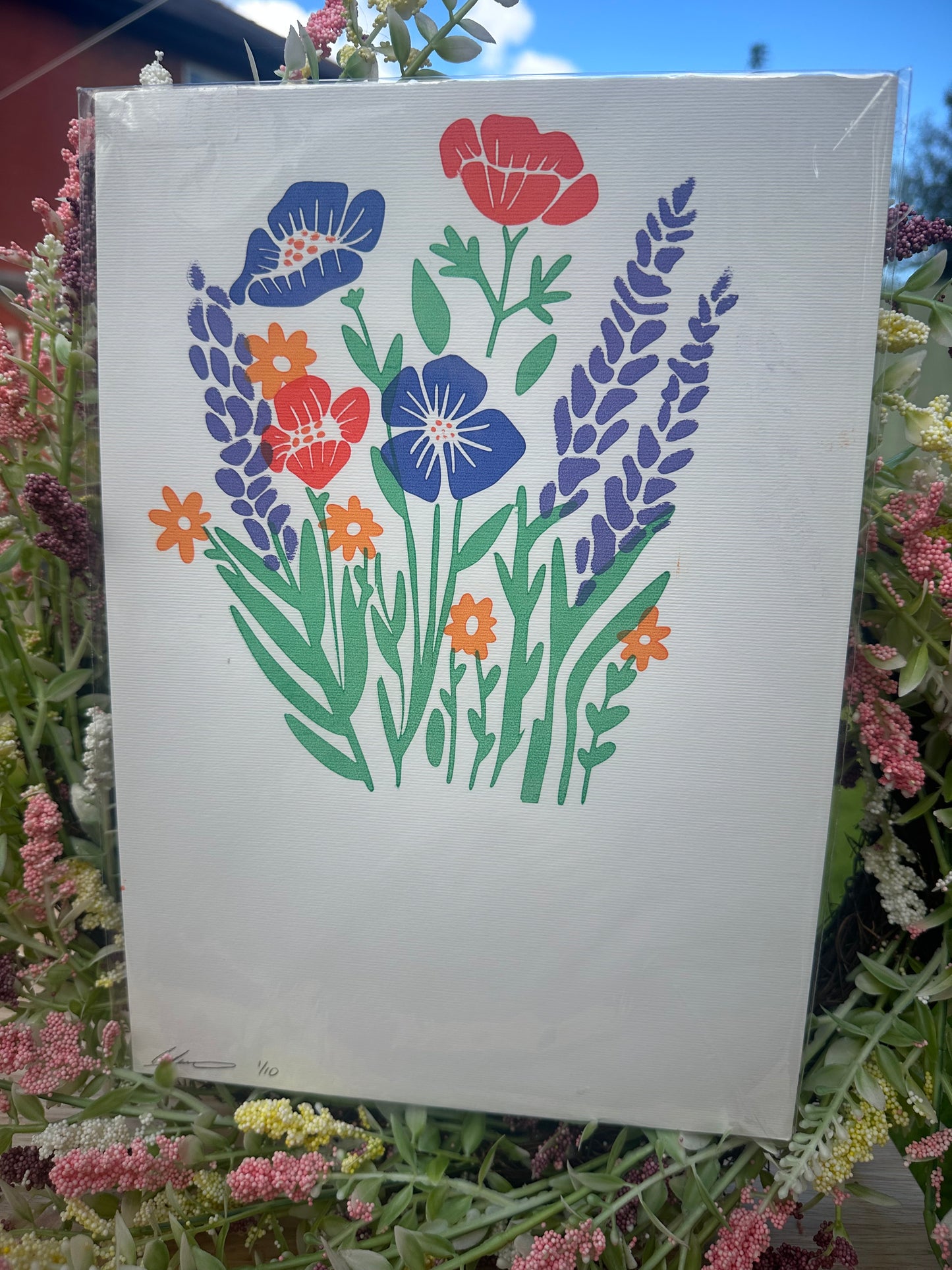 Misprint Wildflower Screenprint