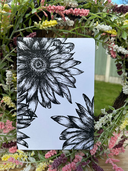Handmade Sunflower Journals