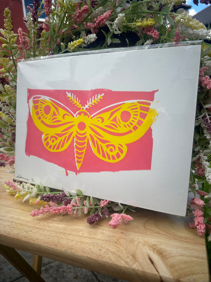 Misprint - Moth Screenprint