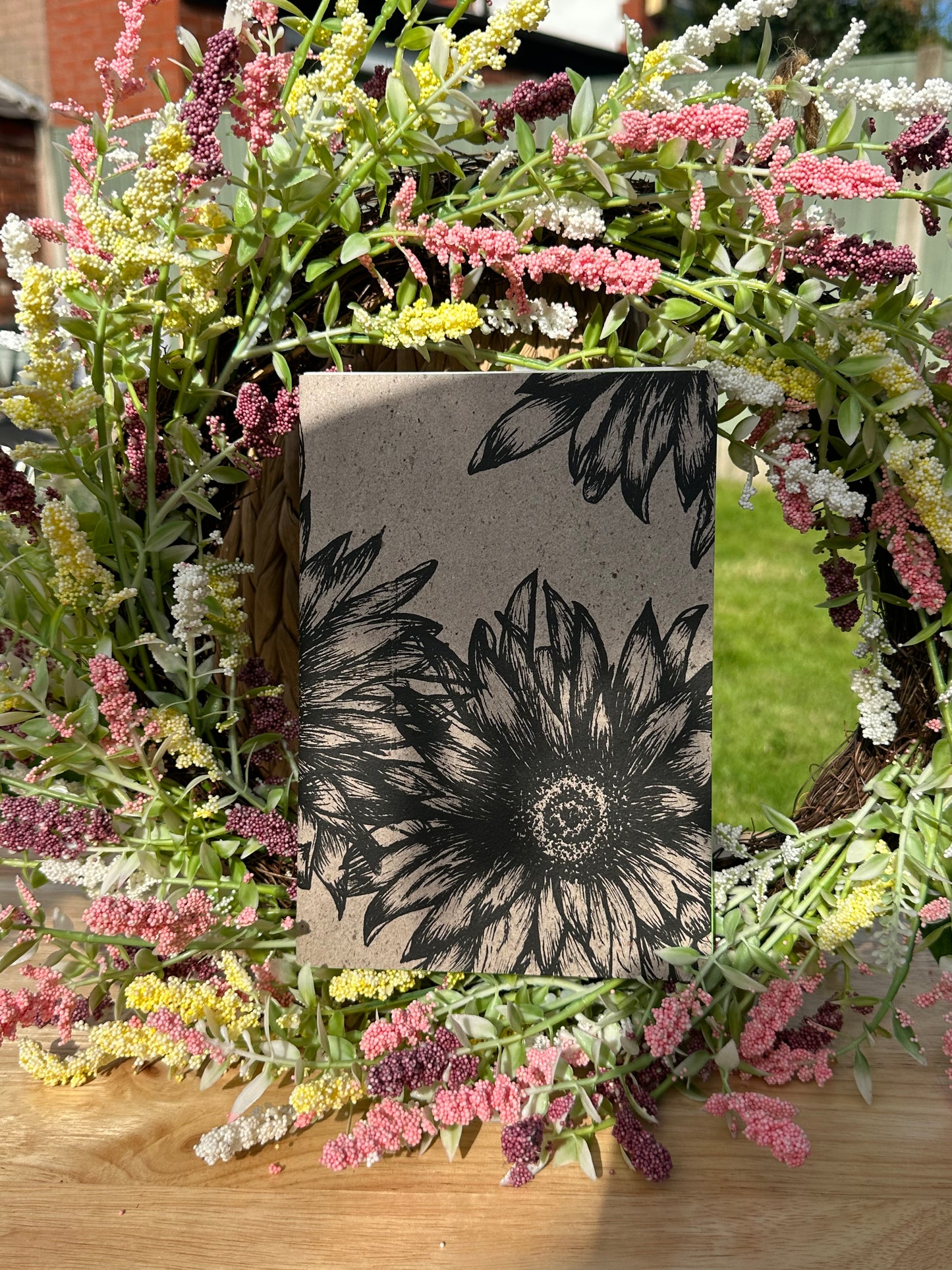 Handmade Sunflower Journals