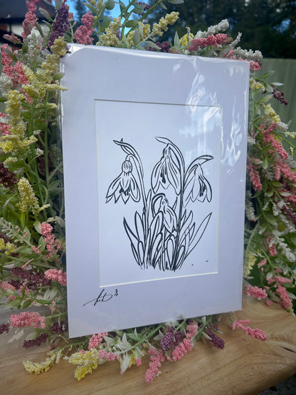 Snowdrops Screenprint (1/3)