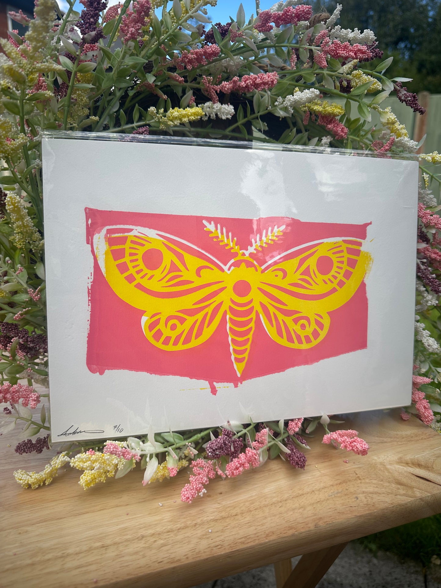 Misprint - Moth Screenprint