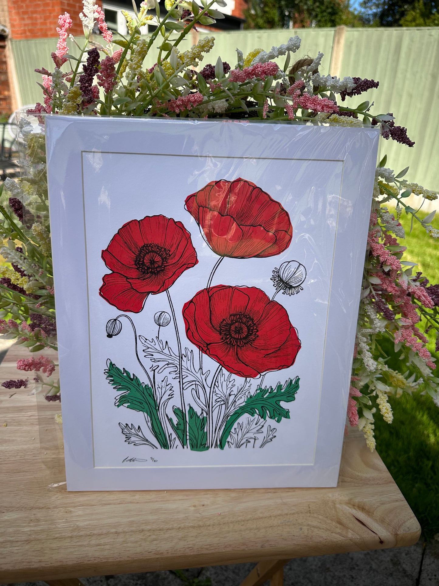 Poppies, Hand-Pulled Screenprint