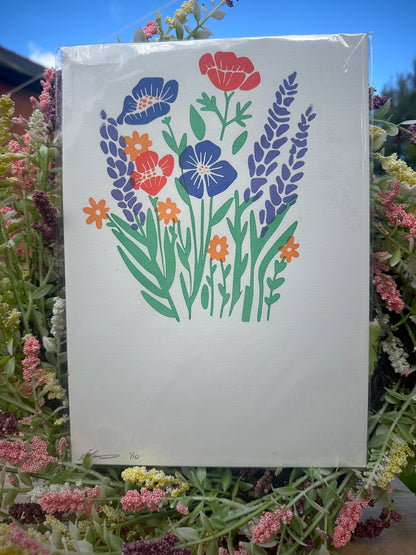 Misprint Wildflower Screenprint