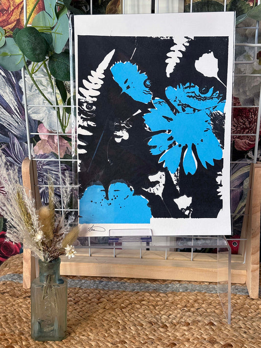 Blue Contrast A4 Print