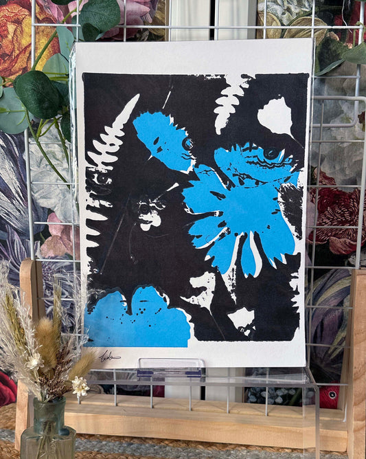 Blue Contrast A4 Print