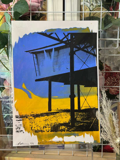 Misprint - Colour Southport Pier Screenprints