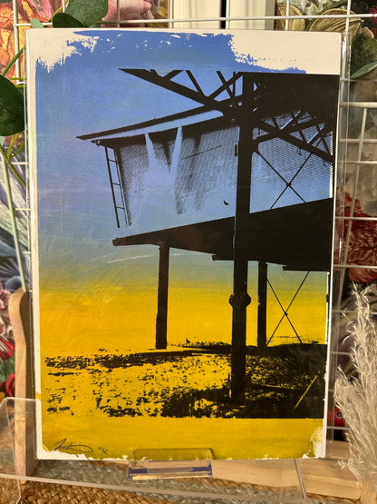 Misprint - Colour Southport Pier Screenprints