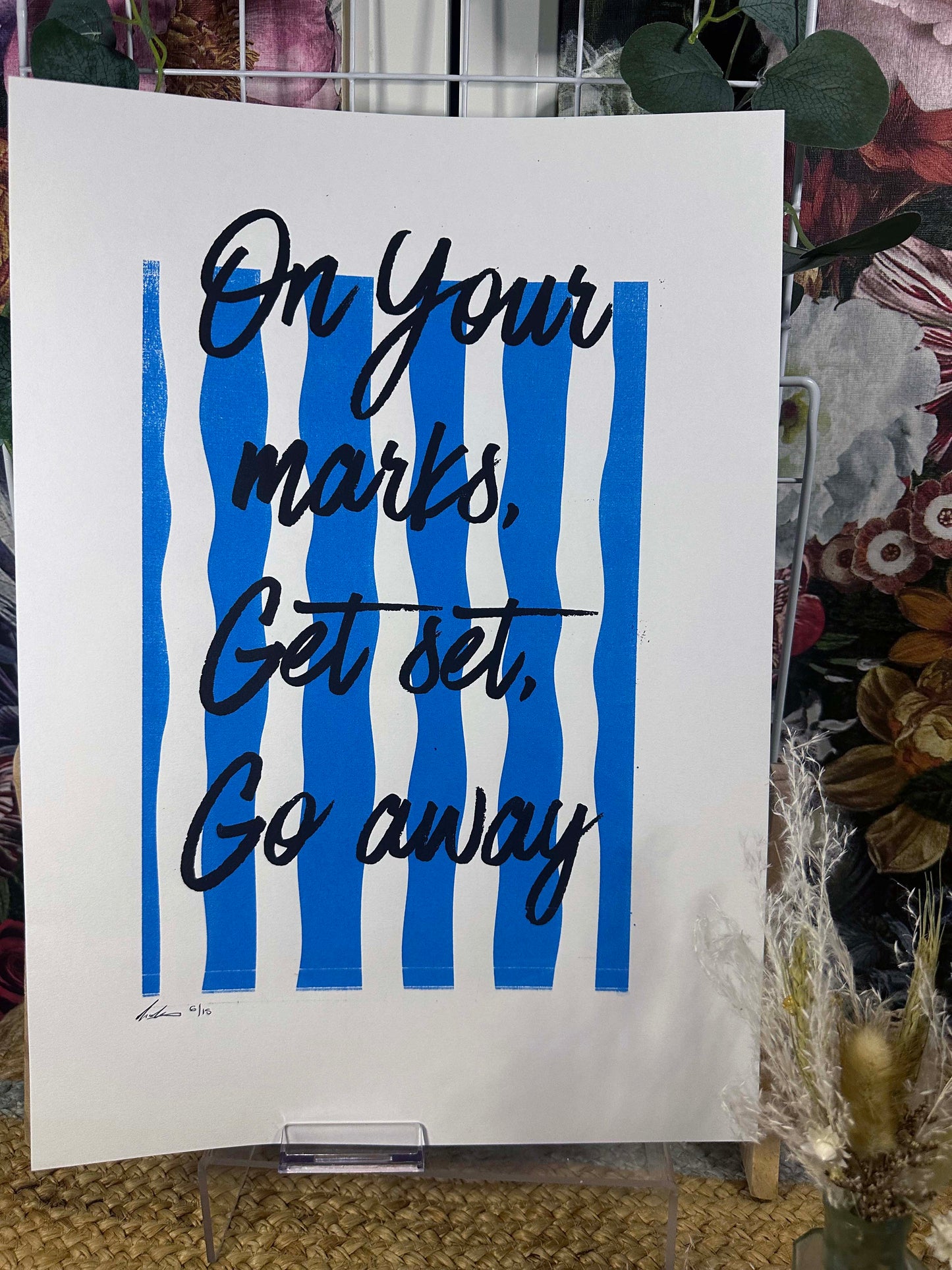 On Your Marks A3 Print