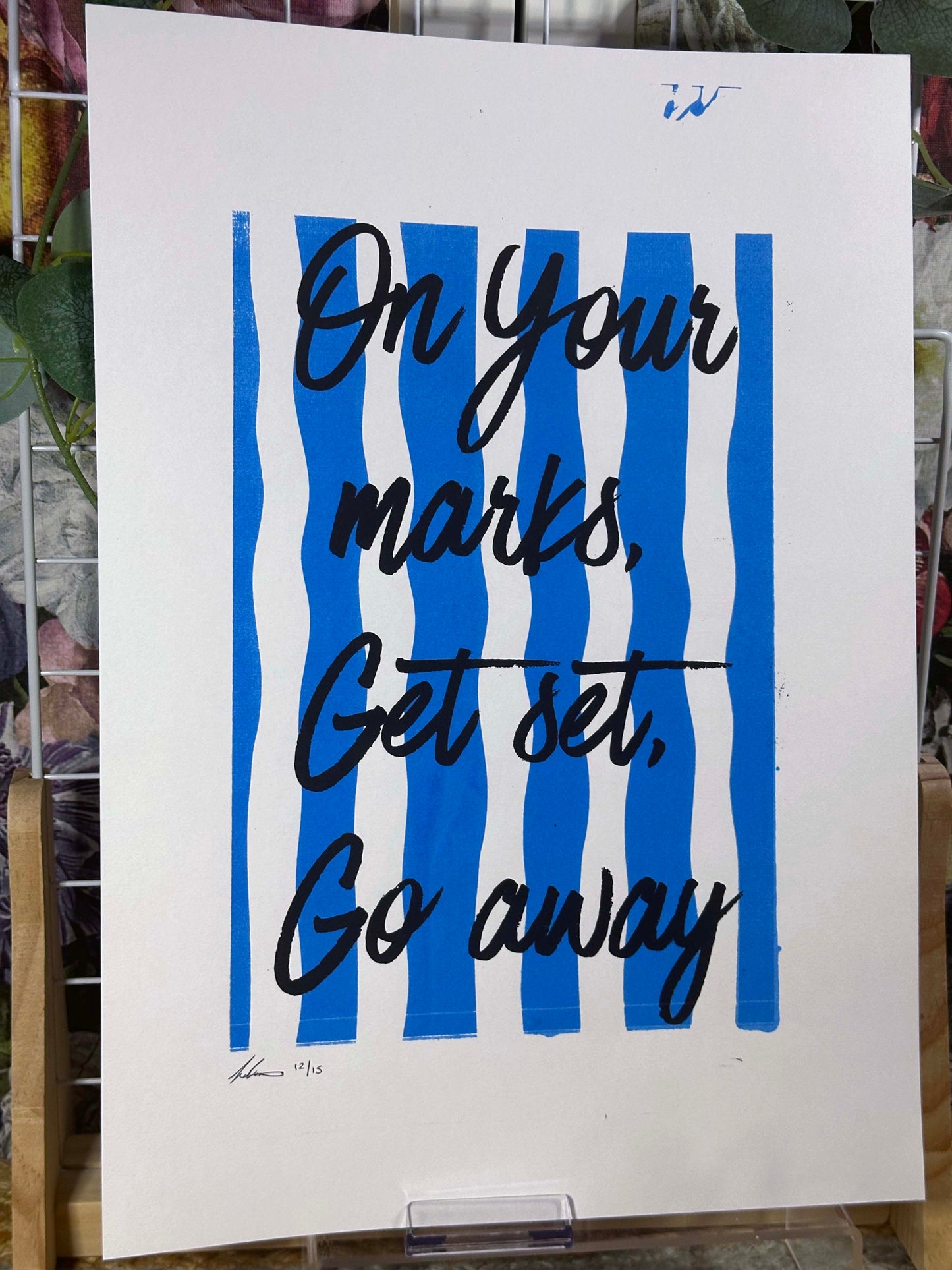 On Your Marks A3 Print
