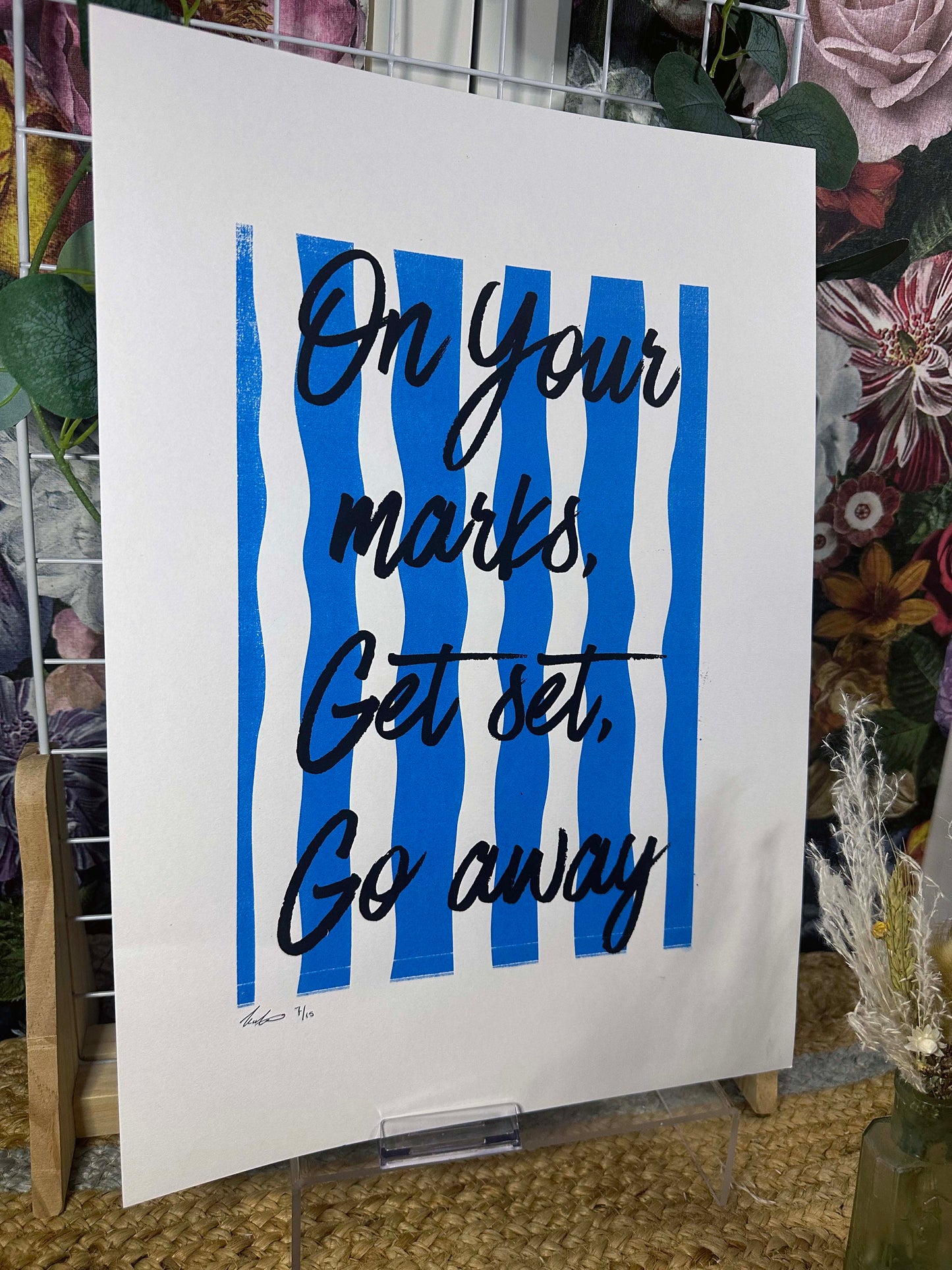 On Your Marks A3 Print