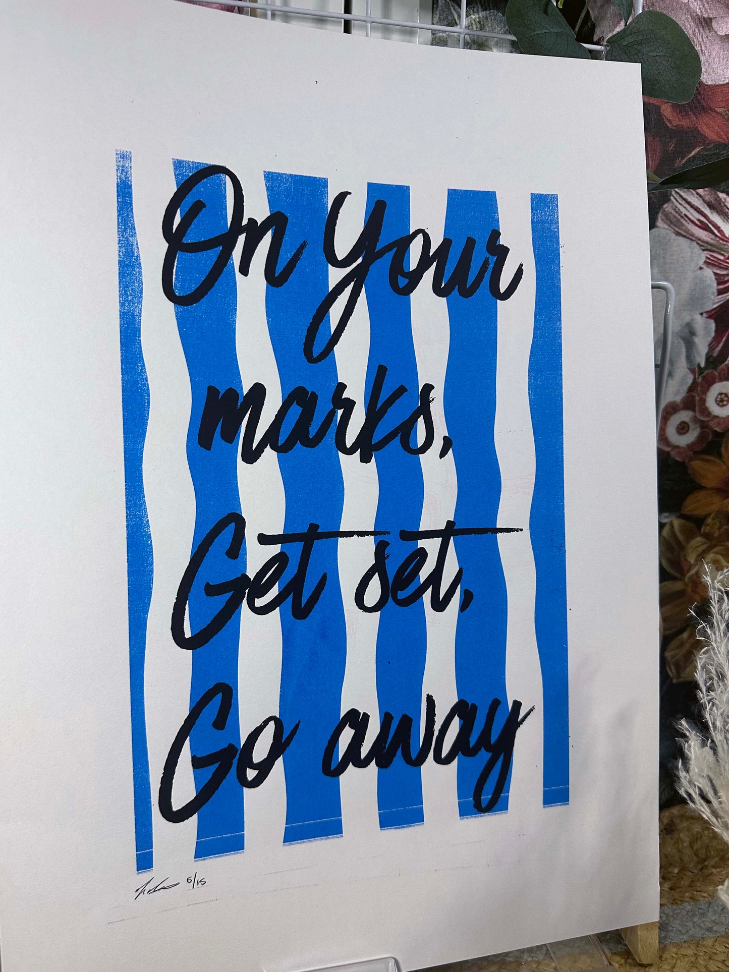 On Your Marks A3 Print