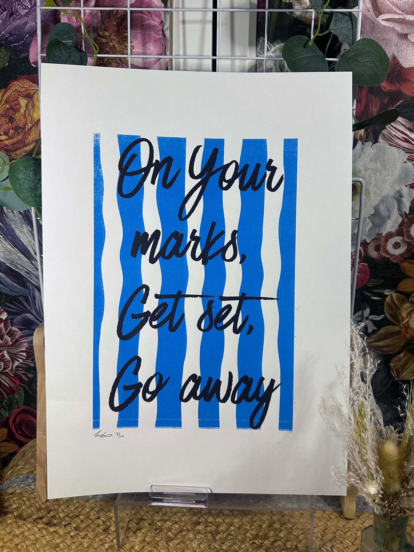 On Your Marks A3 Print